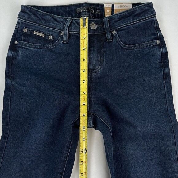 prAna Sienna Jean Deep Blue Skinny Stretch Denim Size 0/25 Athleisure Outdoor - Picture 8 of 10